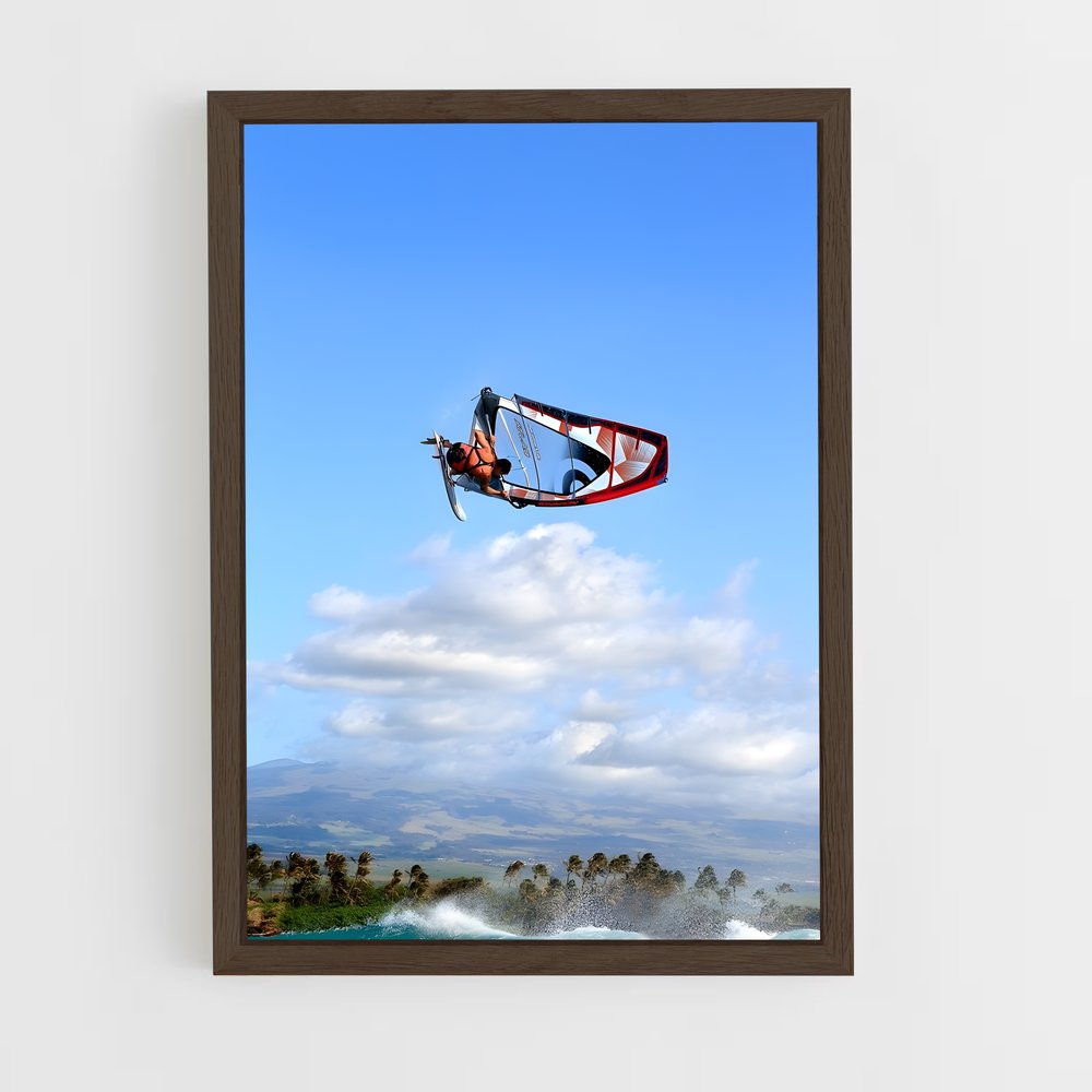 Poster Vol en Cerf-Volant – affiche Planche à voile (vue 5)